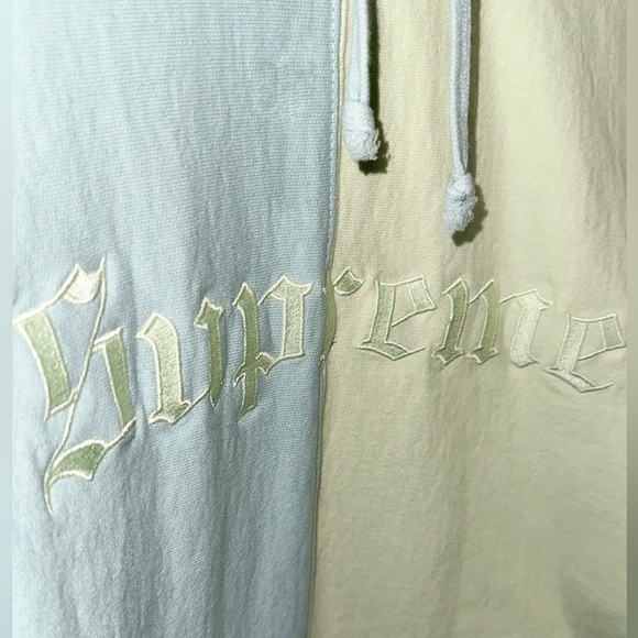 SUPREME SPLIT OLD ENGLISH HOODIE - Picture 2 of 9